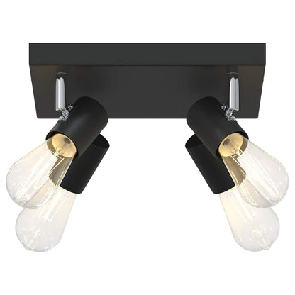Ceiling Spotlight Black 26.5 x 26 x 11.5 cm Metal