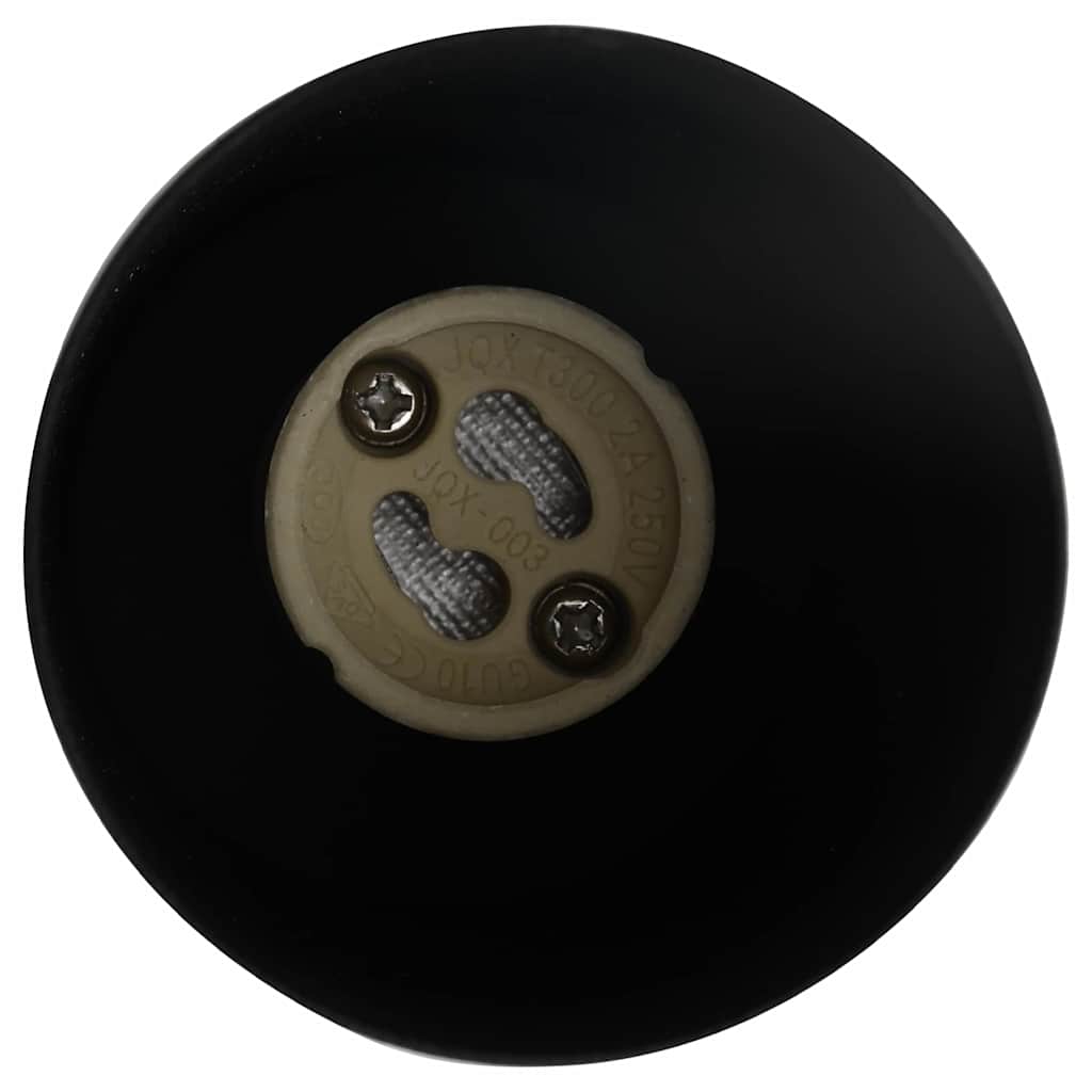 Ceiling Spotlight with Spotlights Black 6 x 6 x 16 cm Metal