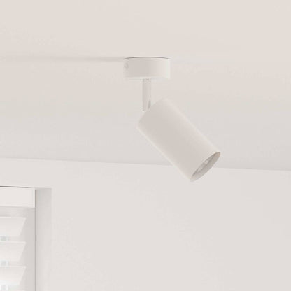 Ceiling Spotlight with Spotlights White 6 x 6 x 16 cm Metal