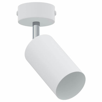 Ceiling Spotlight with Spotlights White 6 x 6 x 16 cm Metal