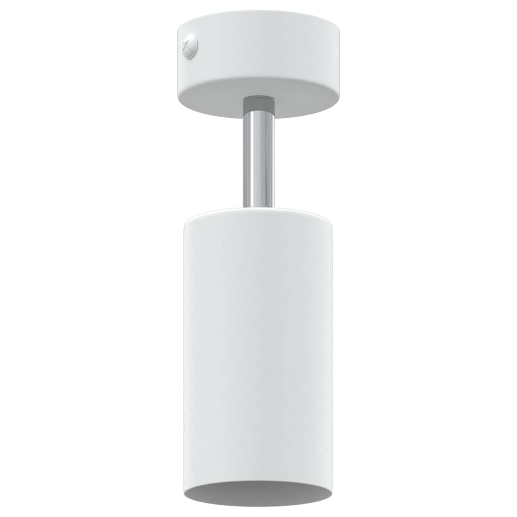 Ceiling Spotlight with Spotlights White 6 x 6 x 16 cm Metal