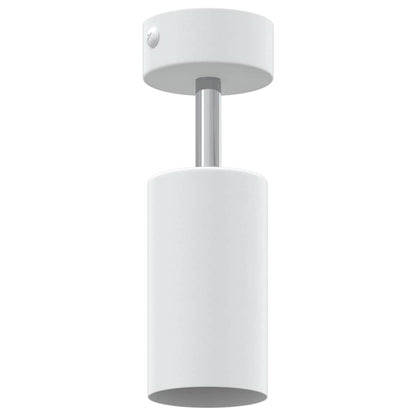 Ceiling Spotlight with Spotlights White 6 x 6 x 16 cm Metal