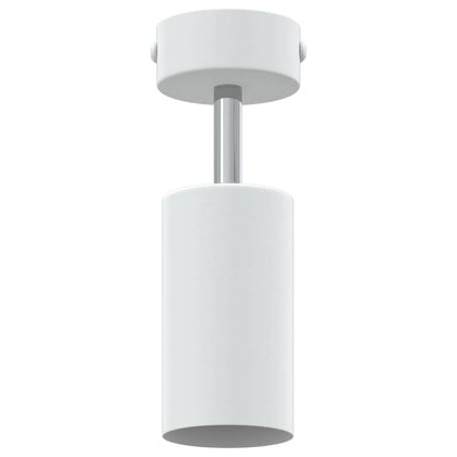 Ceiling Spotlight with Spotlights White 6 x 6 x 16 cm Metal