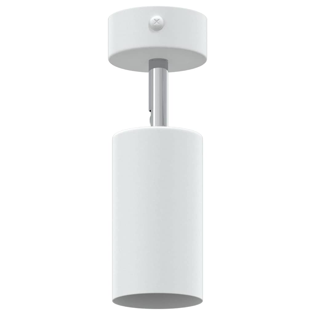 Ceiling Spotlight with Spotlights White 6 x 6 x 16 cm Metal