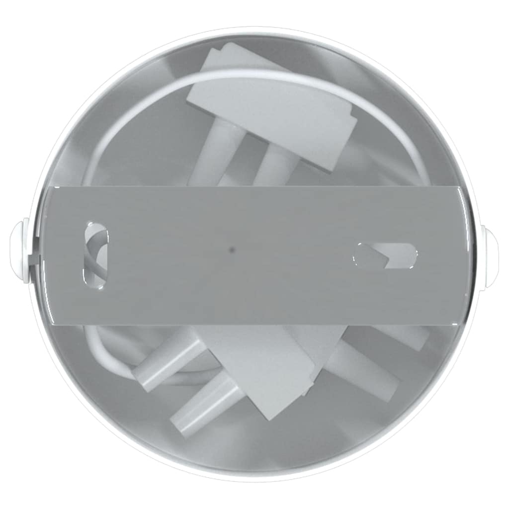 Ceiling Spotlight with Spotlights White 6 x 6 x 16 cm Metal