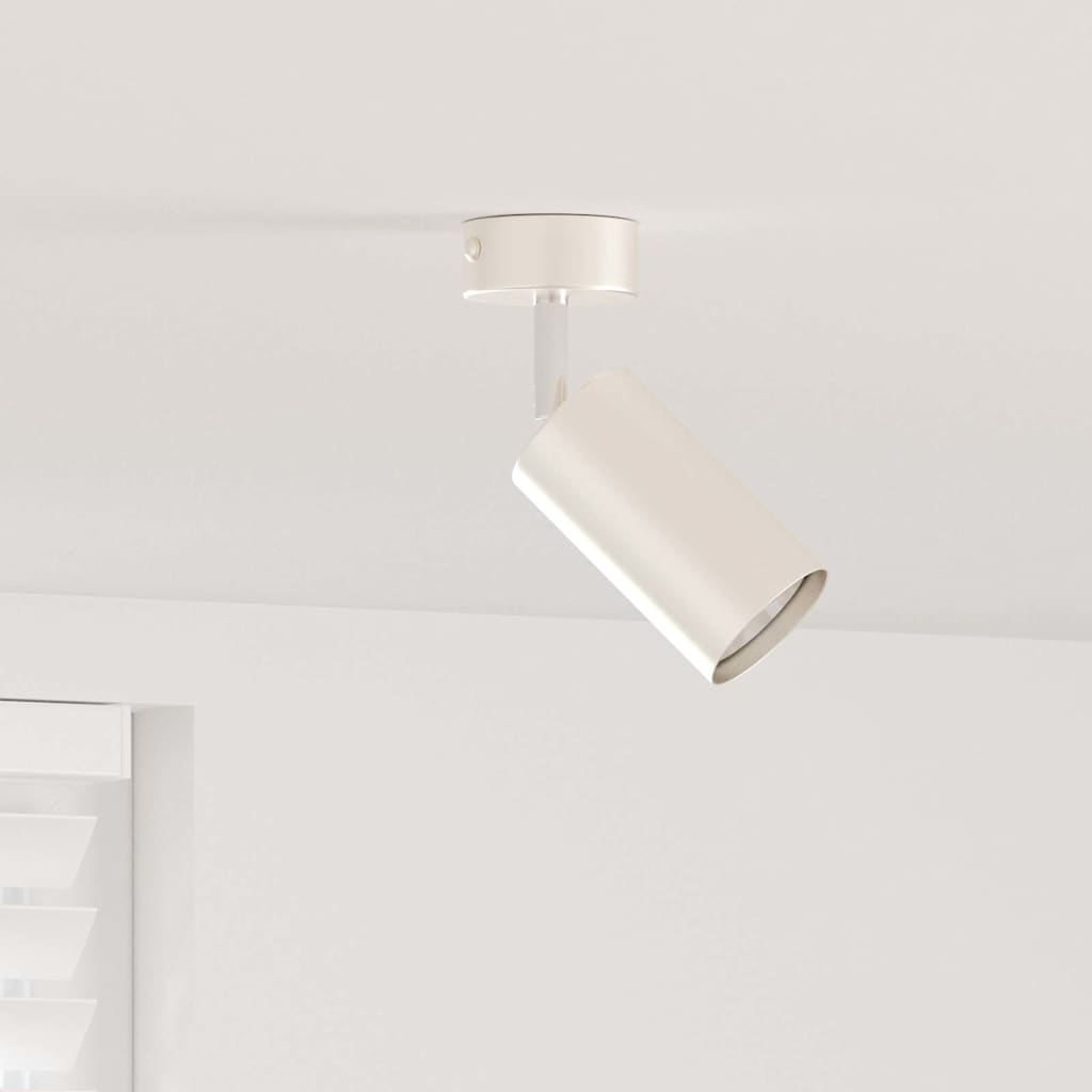 Ceiling Spotlight with Spotlights Nickel 6 x 6 x 16 cm Metal