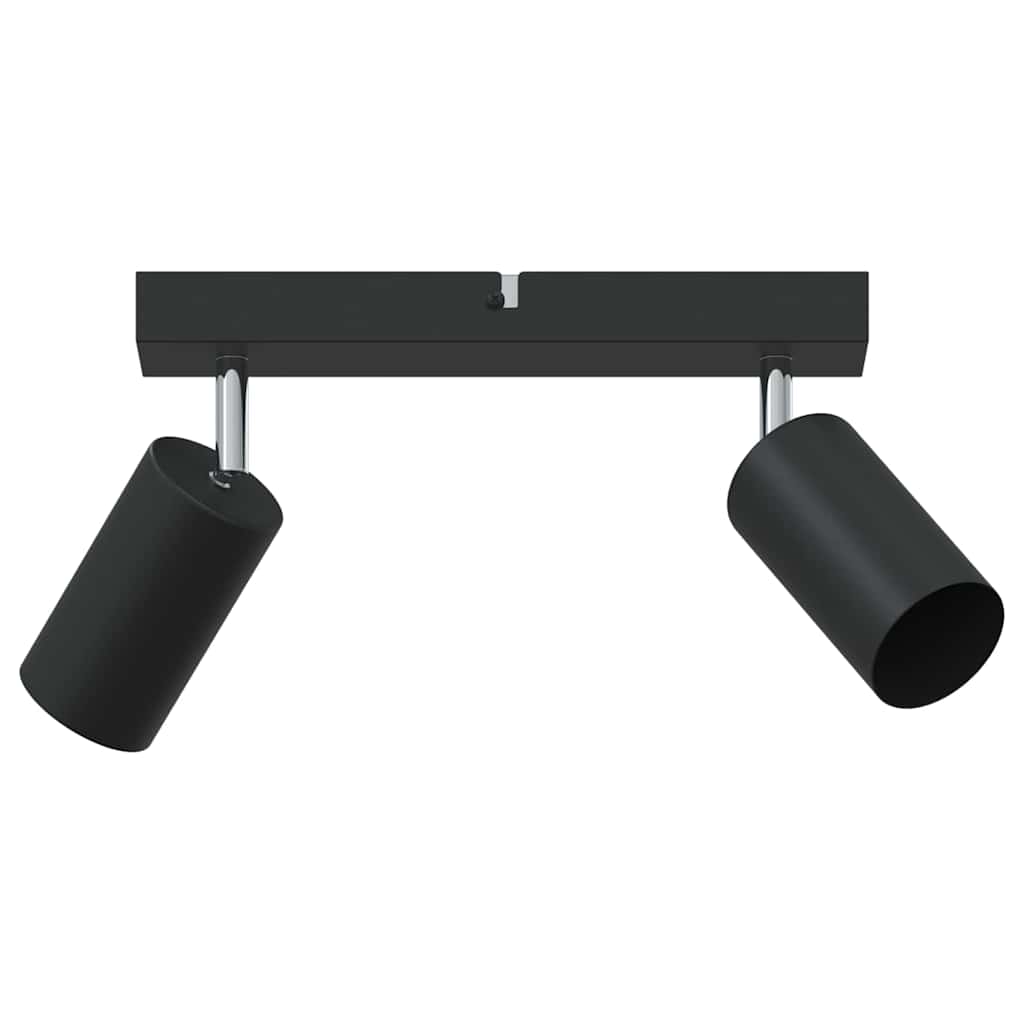 Ceiling Spotlight with Spotlights Black 26 x 6 x 16 cm Metal