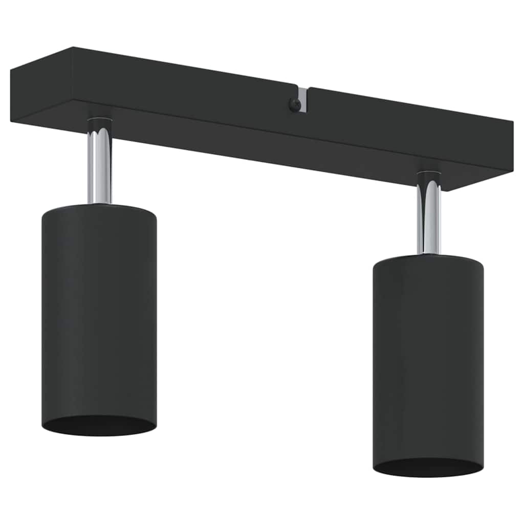 Ceiling Spotlight with Spotlights Black 26 x 6 x 16 cm Metal