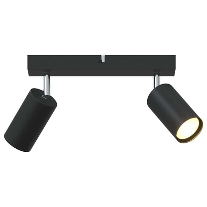 Ceiling Spotlight with Spotlights Black 26 x 6 x 16 cm Metal