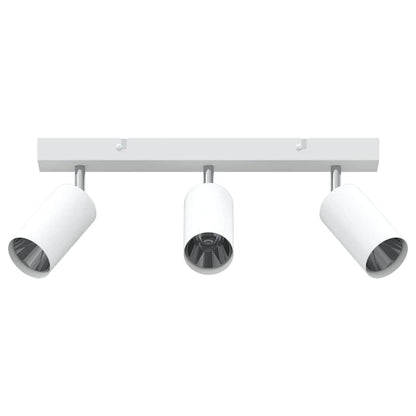 Ceiling Spotlight with Spotlights White 38 x 6 x 16 cm Metal