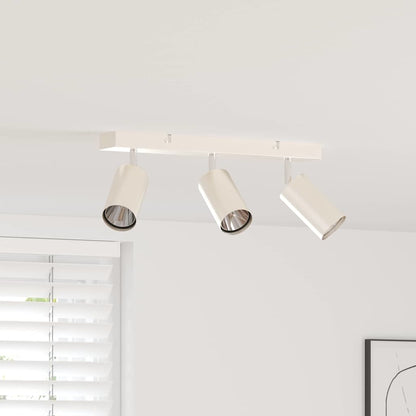 Ceiling Spotlight with Spotlights Nickel 38 x 6 x 16 cm Metal
