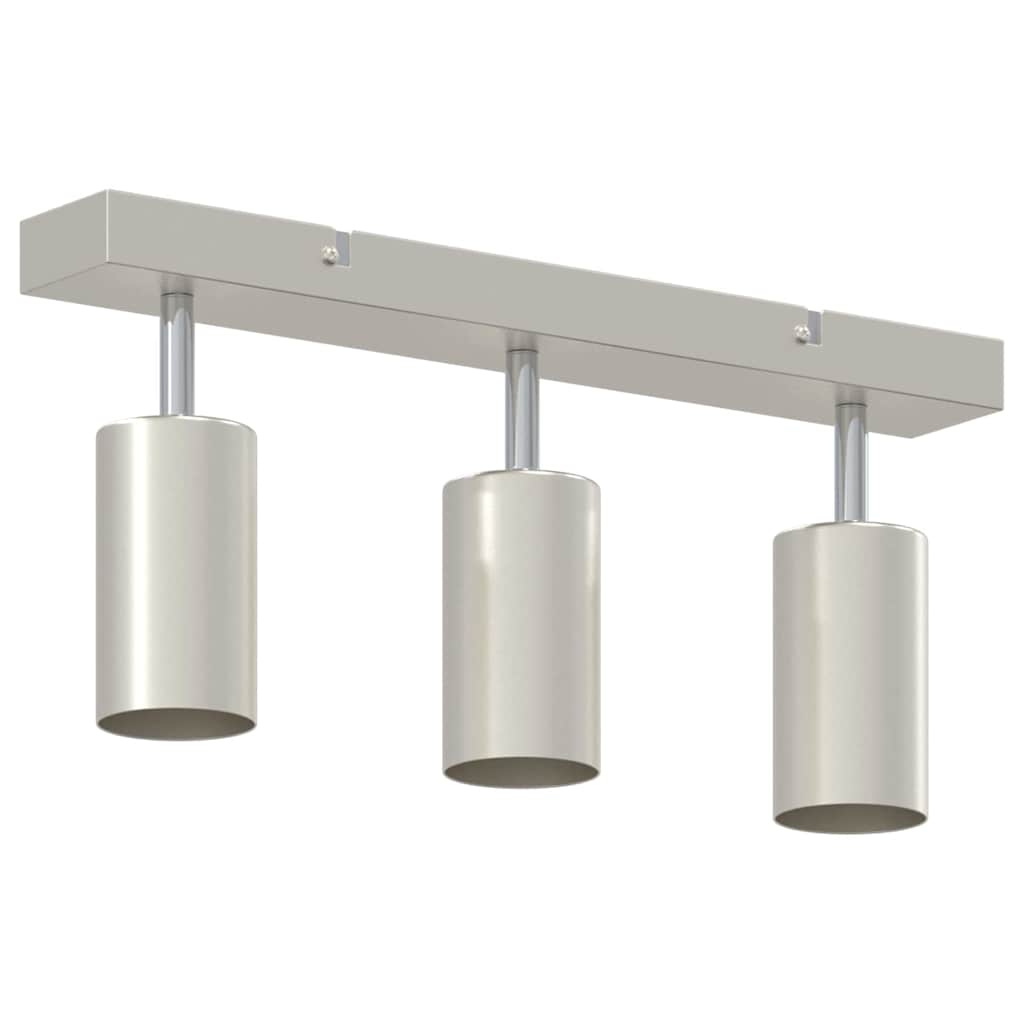 Ceiling Spotlight with Spotlights Nickel 38 x 6 x 16 cm Metal