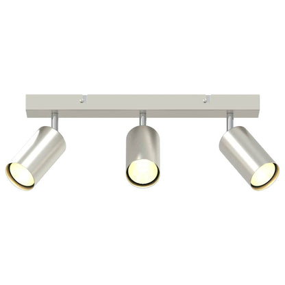 Ceiling Spotlight with Spotlights Nickel 38 x 6 x 16 cm Metal