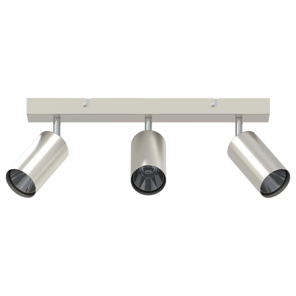 Ceiling Spotlight with Spotlights Nickel 38 x 6 x 16 cm Metal