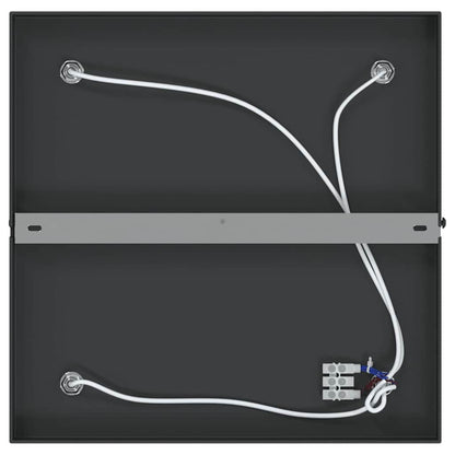 Ceiling Spotlight with Spotlights Black 26 x 26 x 16 cm Metal