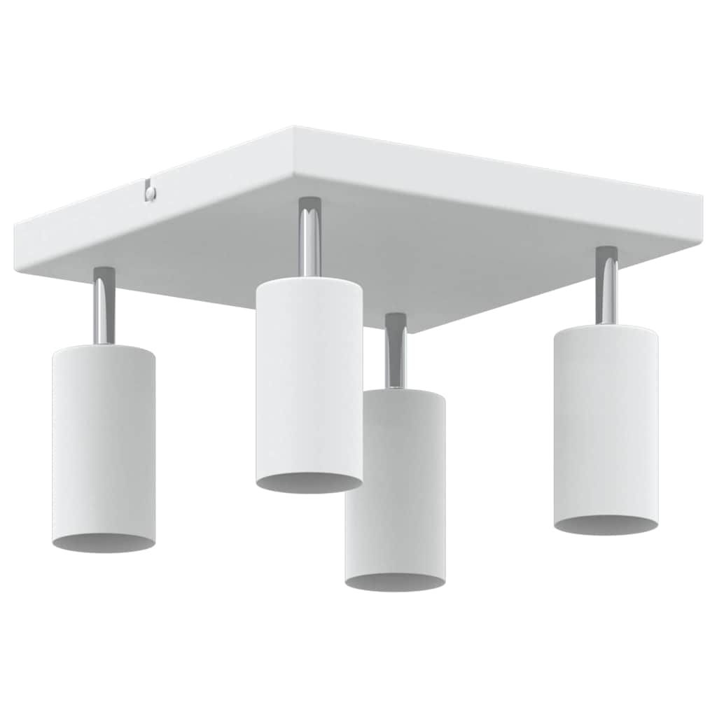 Ceiling Spotlight with Spotlights White 26 x 26 x 16 cm Metal