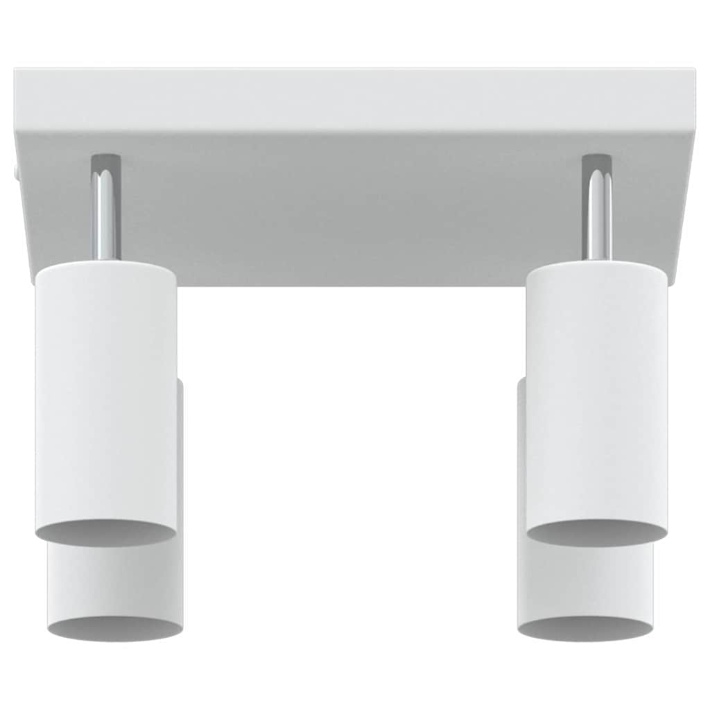 Ceiling Spotlight with Spotlights White 26 x 26 x 16 cm Metal
