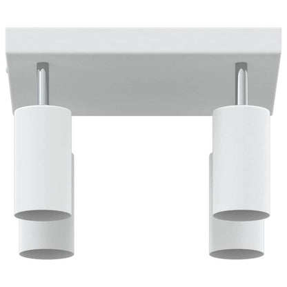 Ceiling Spotlight with Spotlights White 26 x 26 x 16 cm Metal