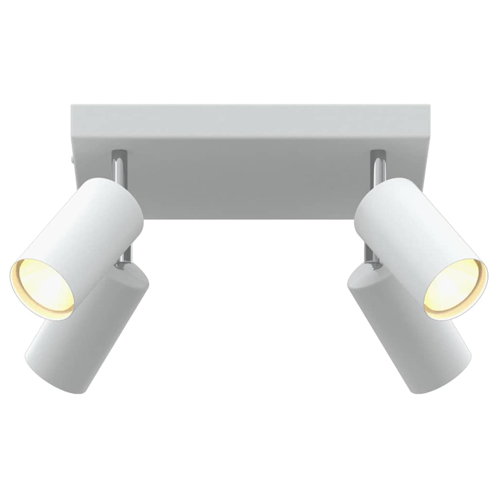 Ceiling Spotlight with Spotlights White 26 x 26 x 16 cm Metal