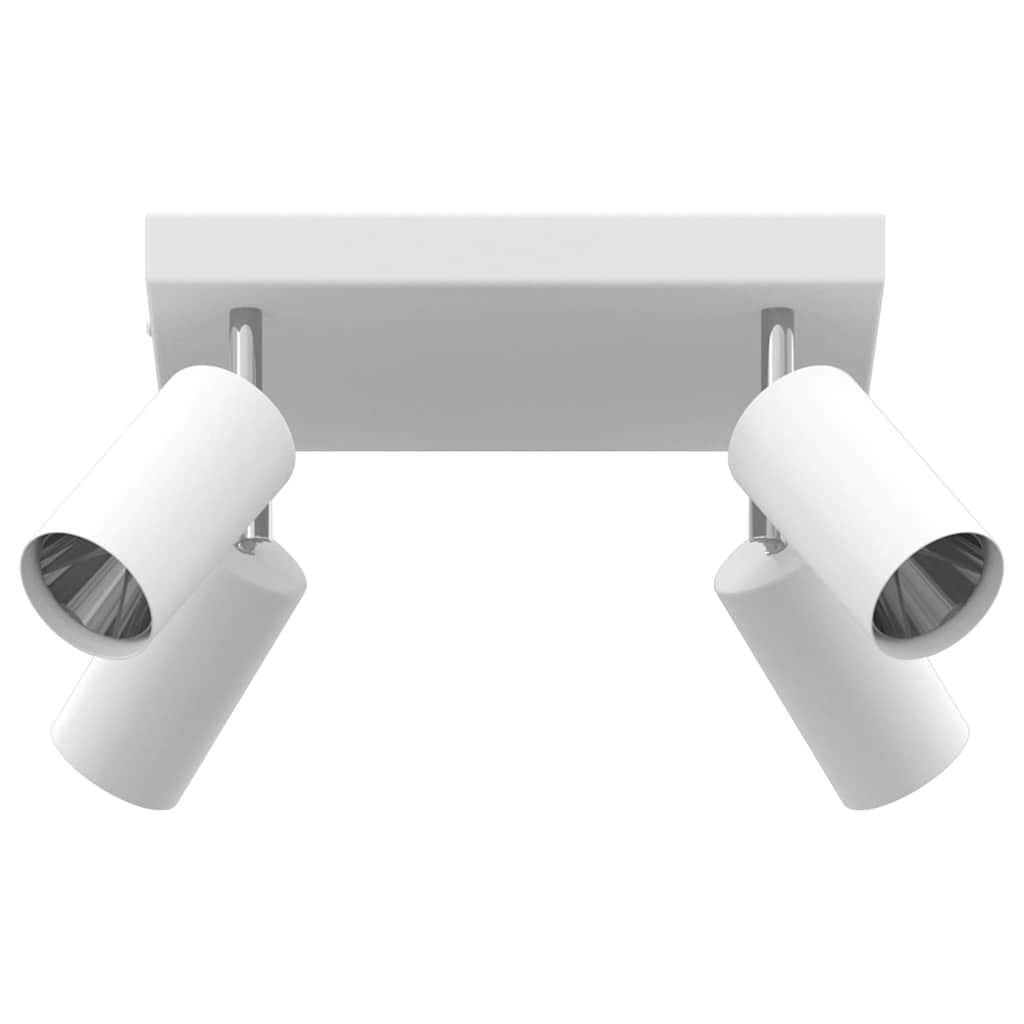 Ceiling Spotlight with Spotlights White 26 x 26 x 16 cm Metal
