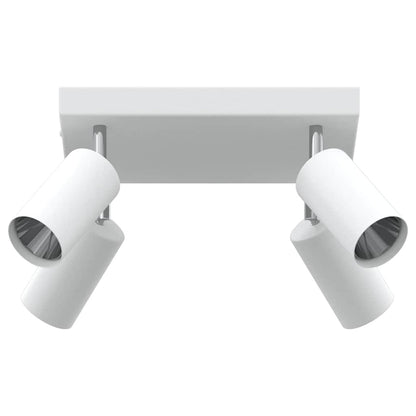 Ceiling Spotlight with Spotlights White 26 x 26 x 16 cm Metal