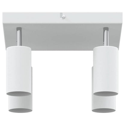 Ceiling Spotlight with Spotlights White 26 x 26 x 16 cm Metal