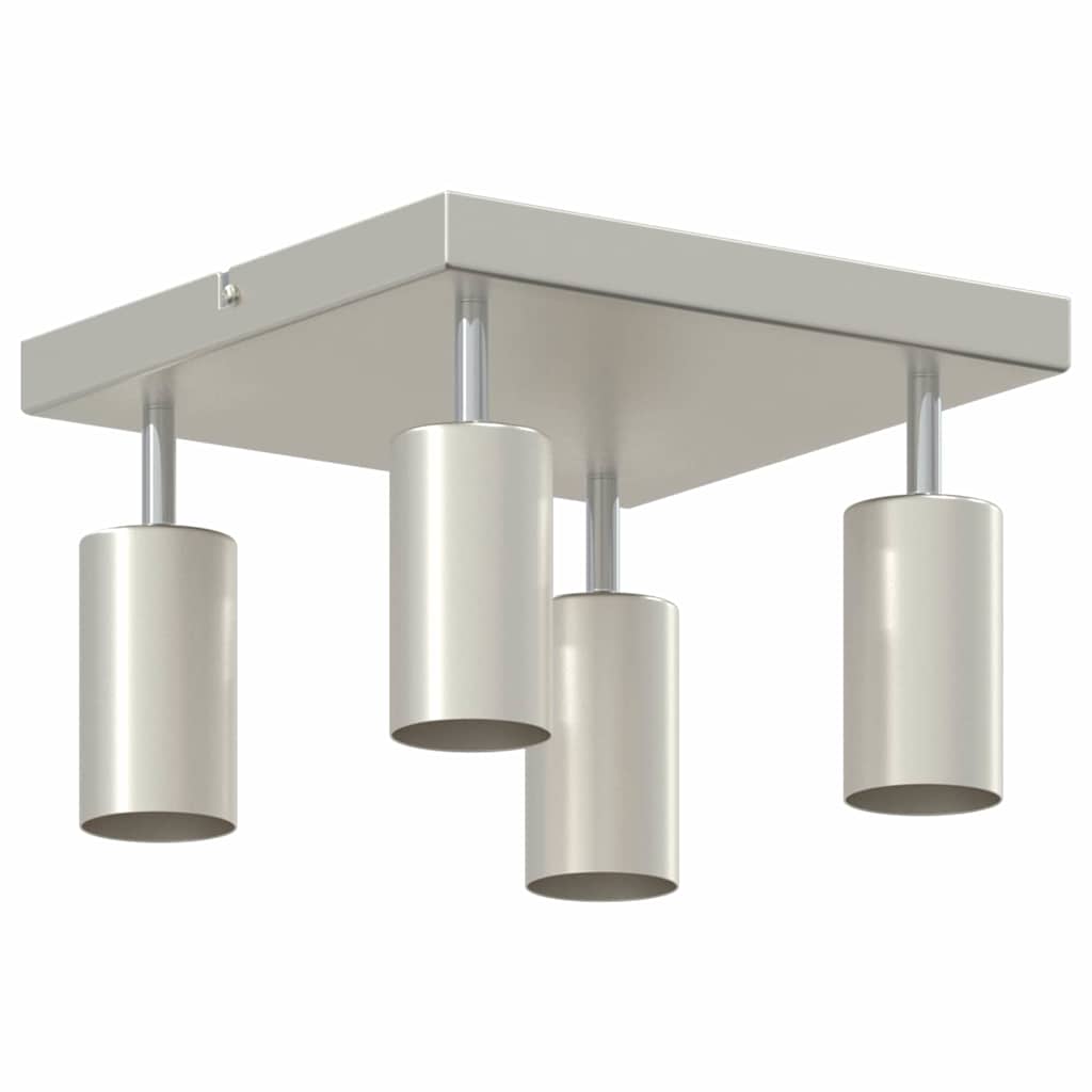 Ceiling Spotlight with Spotlights Nickel 26 x 26 x 16 cm Metal