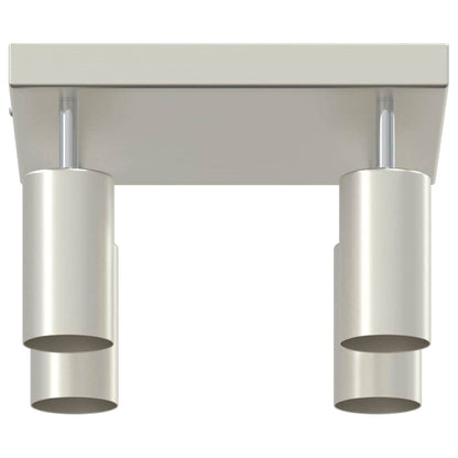 Ceiling Spotlight with Spotlights Nickel 26 x 26 x 16 cm Metal