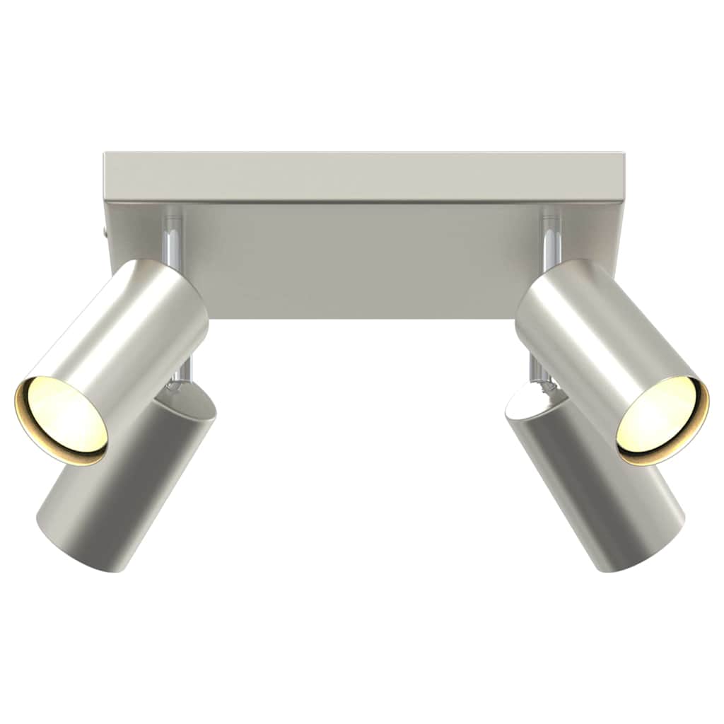 Ceiling Spotlight with Spotlights Nickel 26 x 26 x 16 cm Metal