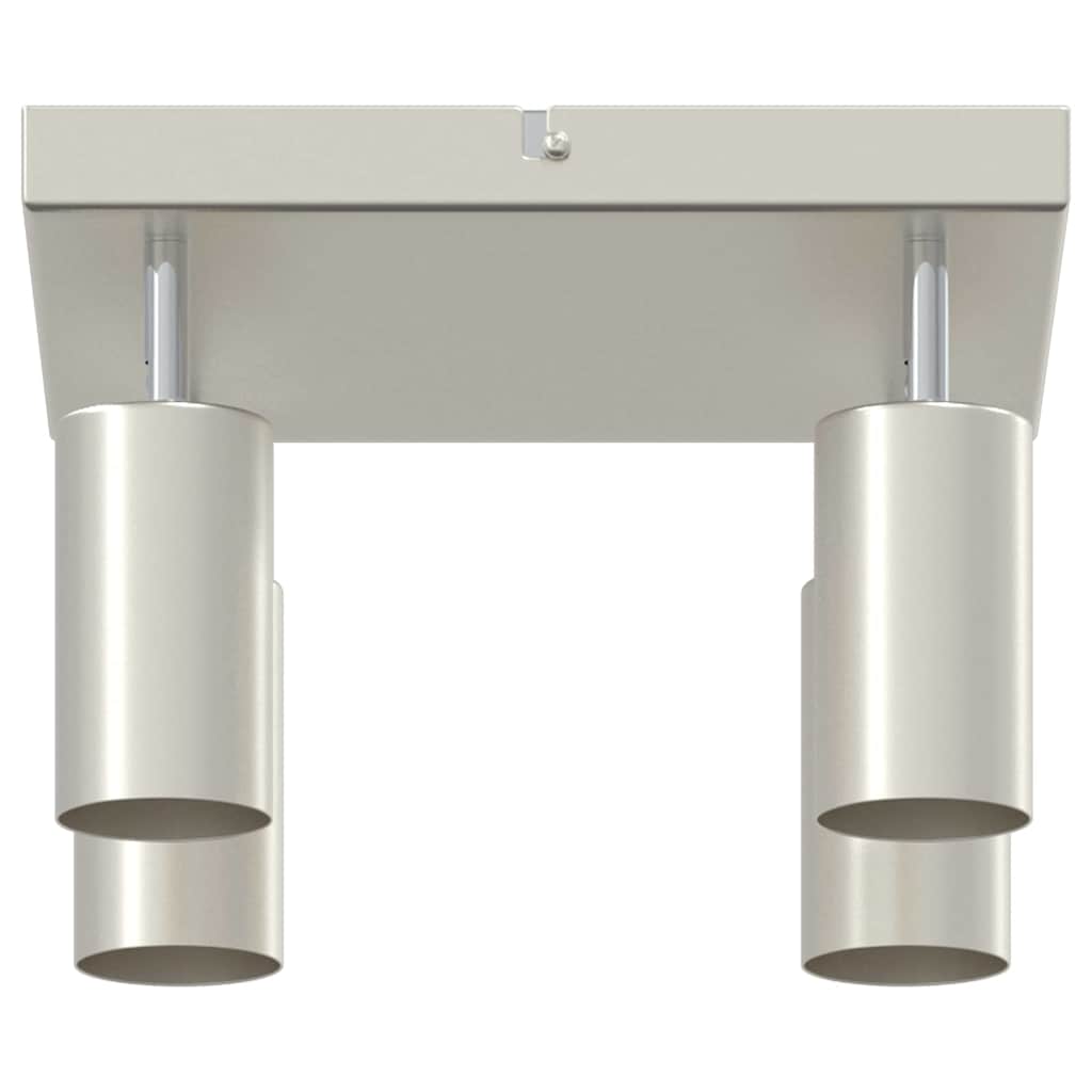 Ceiling Spotlight with Spotlights Nickel 26 x 26 x 16 cm Metal