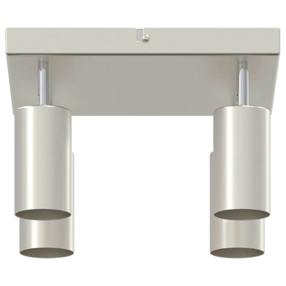 Ceiling Spotlight with Spotlights Nickel 26 x 26 x 16 cm Metal