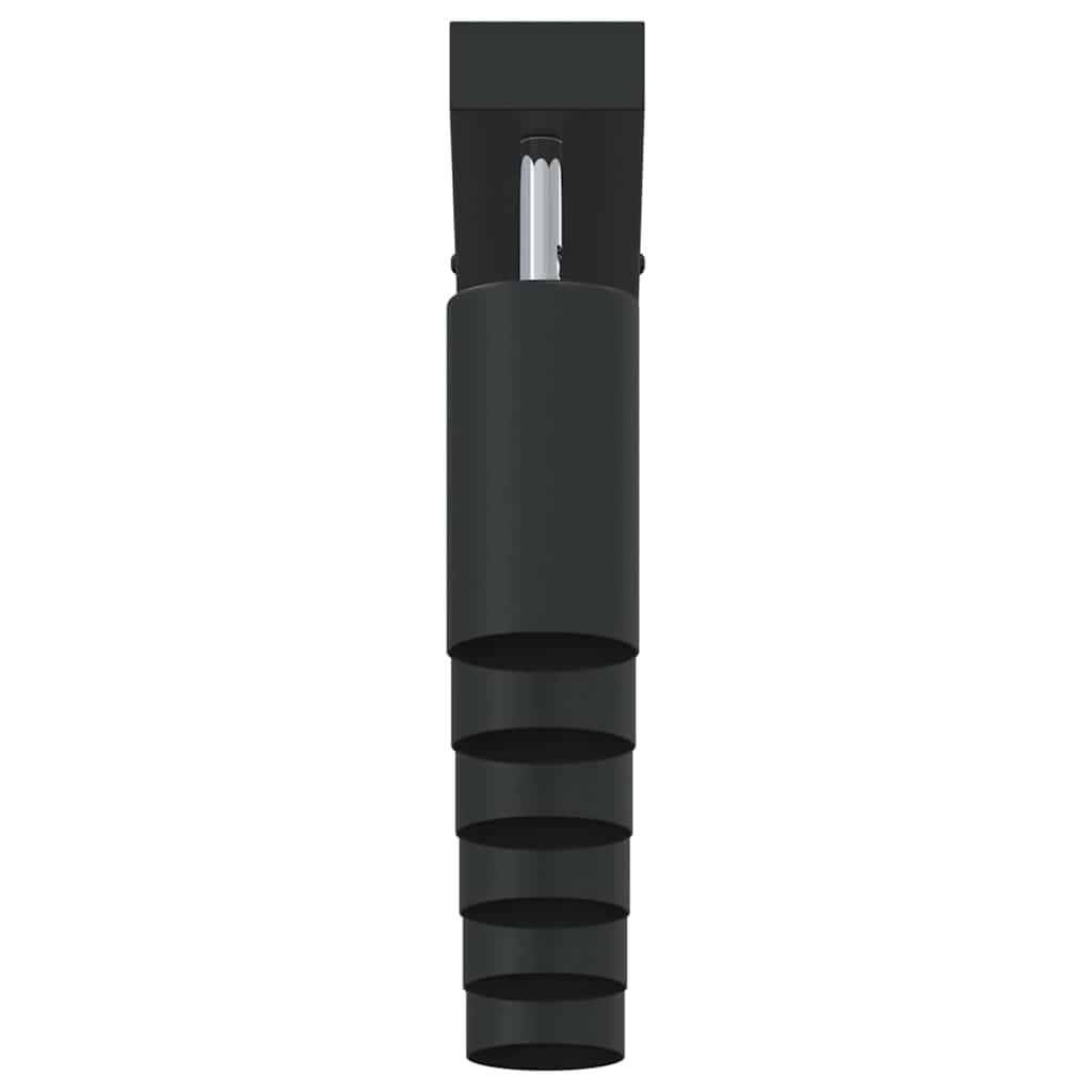 Ceiling Spotlight with Spotlights Black 73 x 6 x 16 cm Metal