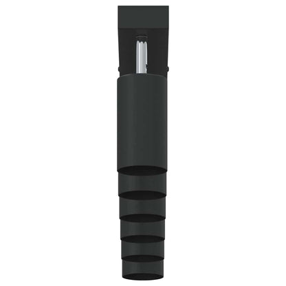 Ceiling Spotlight with Spotlights Black 73 x 6 x 16 cm Metal
