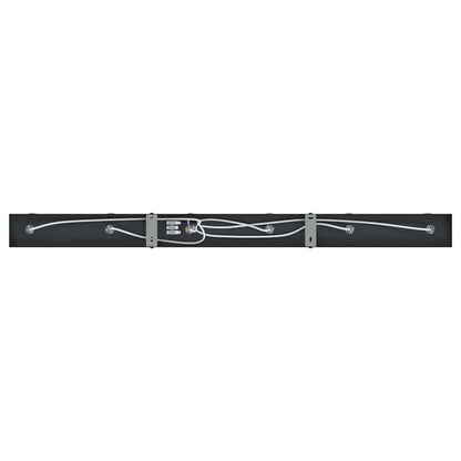 Ceiling Spotlight with Spotlights Black 73 x 6 x 16 cm Metal