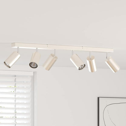 Ceiling Spotlight with Spotlights Nickel 73 x 6 x 16 cm Metal