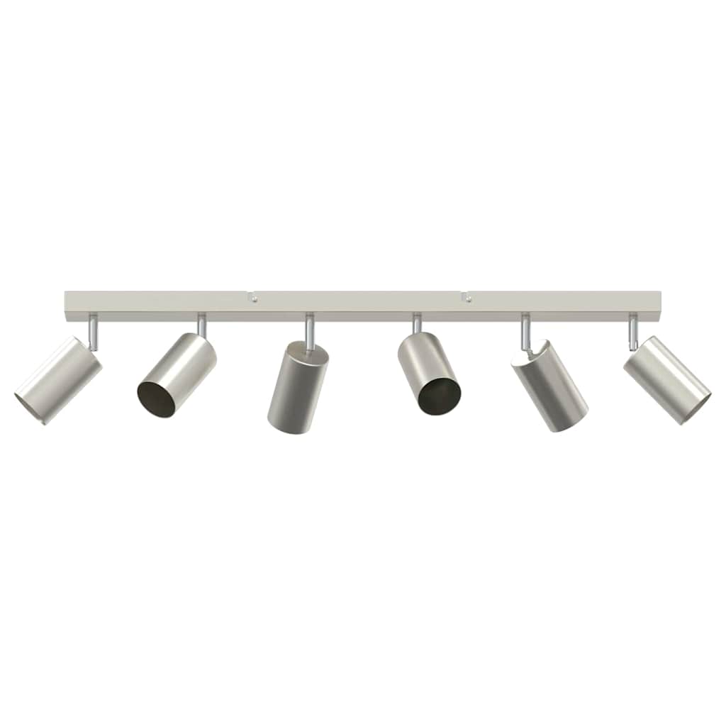 Ceiling Spotlight with Spotlights Nickel 73 x 6 x 16 cm Metal