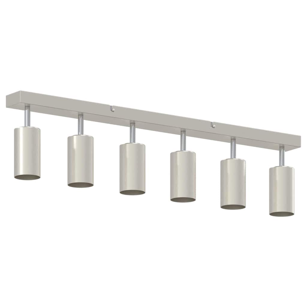 Ceiling Spotlight with Spotlights Nickel 73 x 6 x 16 cm Metal