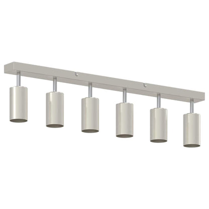 Ceiling Spotlight with Spotlights Nickel 73 x 6 x 16 cm Metal