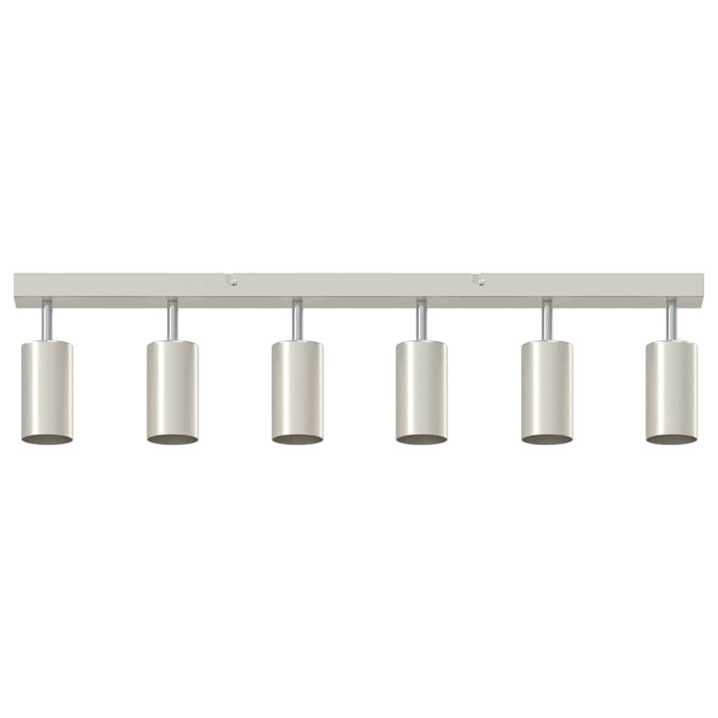 Ceiling Spotlight with Spotlights Nickel 73 x 6 x 16 cm Metal