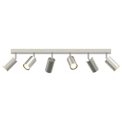 Ceiling Spotlight with Spotlights Nickel 73 x 6 x 16 cm Metal