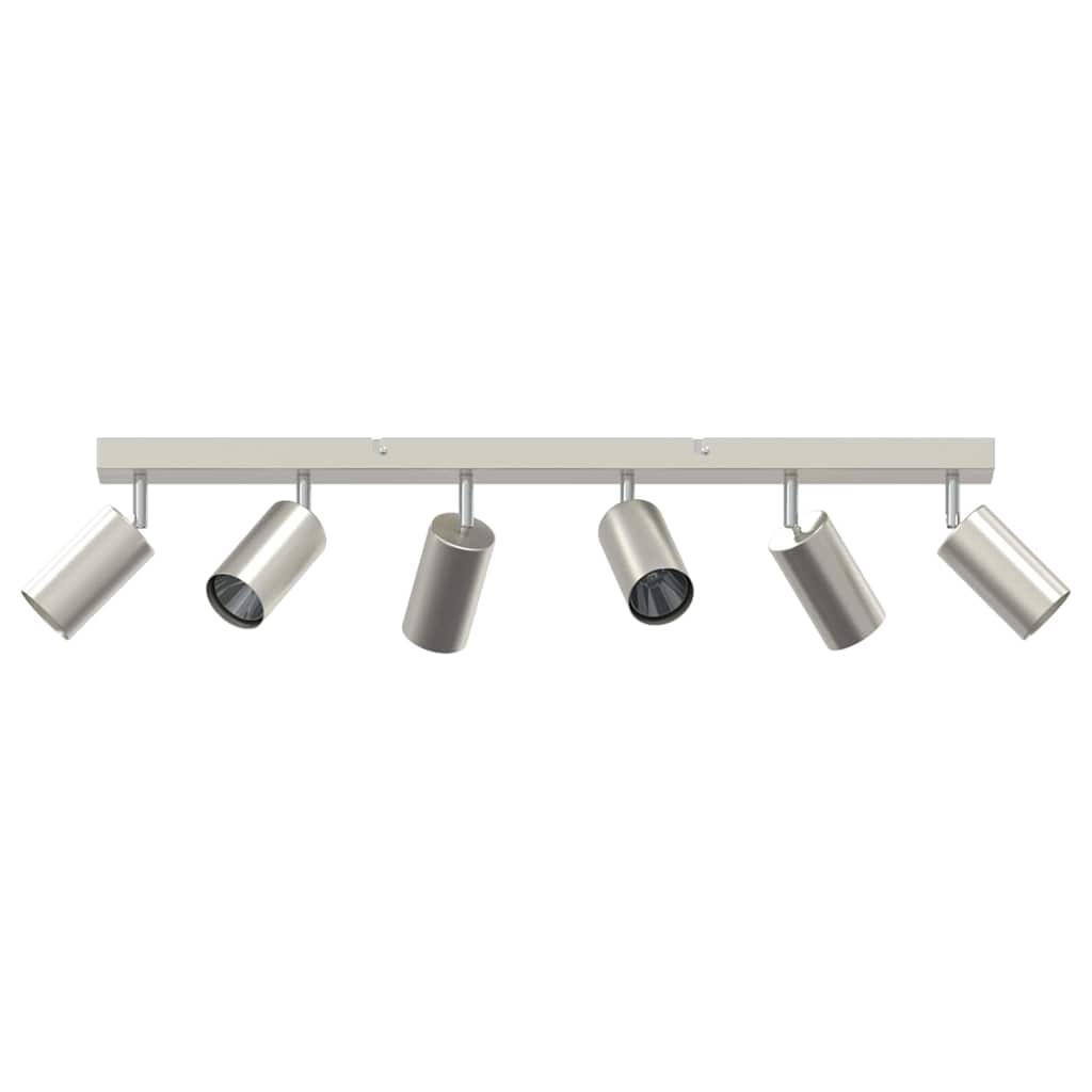 Ceiling Spotlight with Spotlights Nickel 73 x 6 x 16 cm Metal