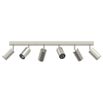 Ceiling Spotlight with Spotlights Nickel 73 x 6 x 16 cm Metal