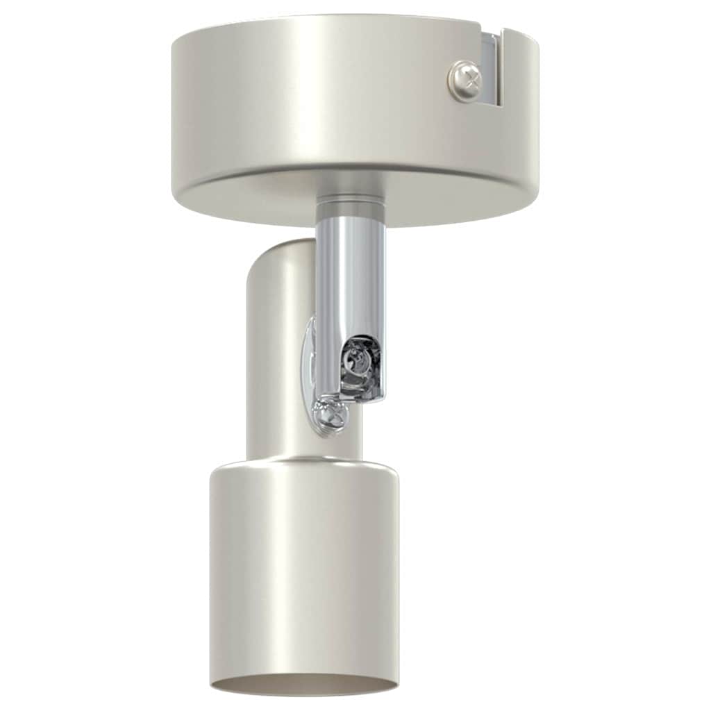 Ceiling Spotlight with Spotlights Nickel 8 x 8 x 10.5 cm Steel