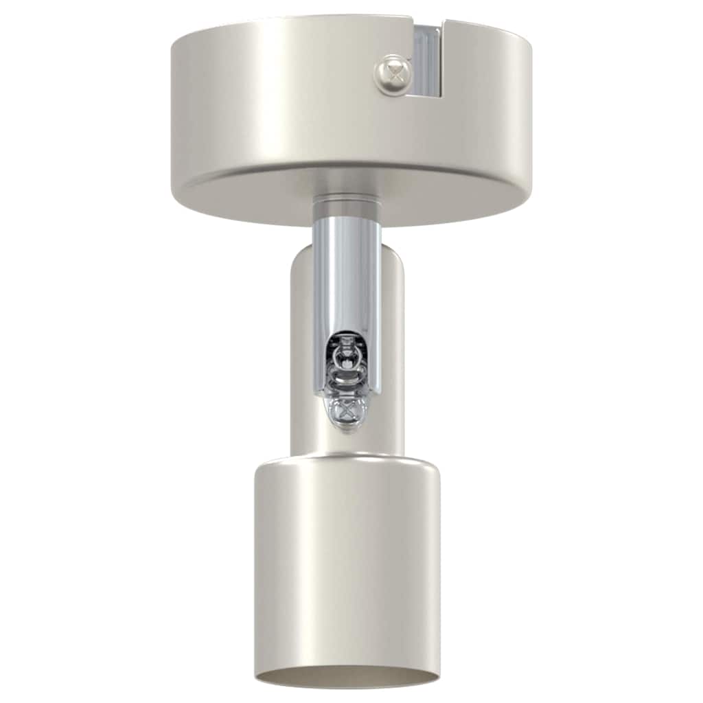 Ceiling Spotlight with Spotlights Nickel 8 x 8 x 10.5 cm Steel