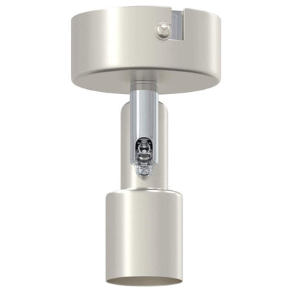 Ceiling Spotlight with Spotlights Nickel 8 x 8 x 10.5 cm Steel