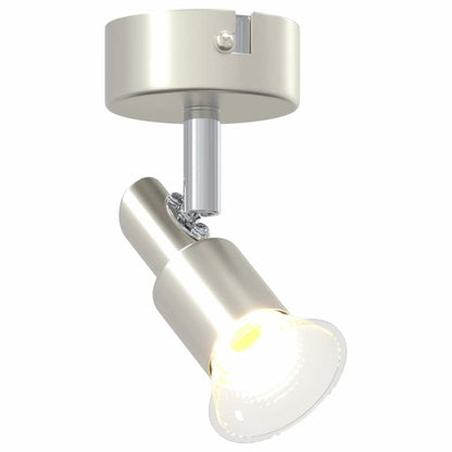 Ceiling Spotlight with Spotlights Nickel 8 x 8 x 10.5 cm Steel