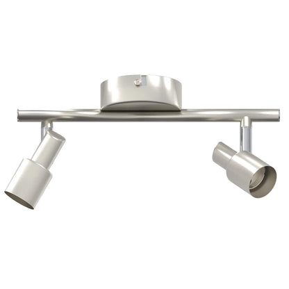 Ceiling Spotlight with Spotlights Nickel 25.5 x 8 x 11 cm Steel