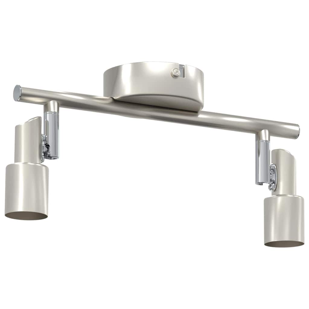 Ceiling Spotlight with Spotlights Nickel 25.5 x 8 x 11 cm Steel