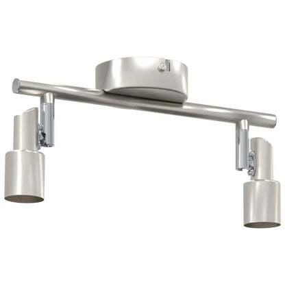 Ceiling Spotlight with Spotlights Nickel 25.5 x 8 x 11 cm Steel