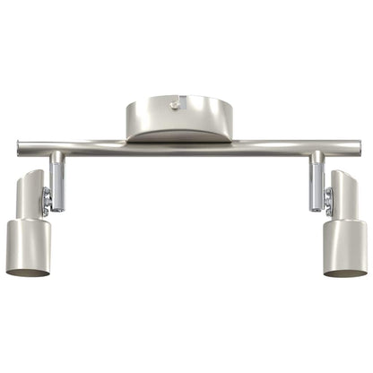 Ceiling Spotlight with Spotlights Nickel 25.5 x 8 x 11 cm Steel